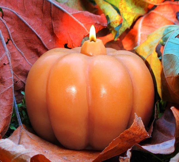 Nến bí ngô bằng sáp ong nguyên chất 100%