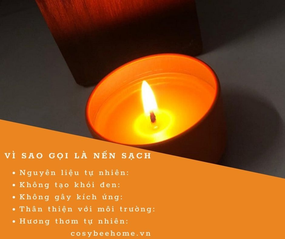 Thành phần sáp nến được chế tạo 100% tự nhiên, nguyên liệu có thể là sáp ong