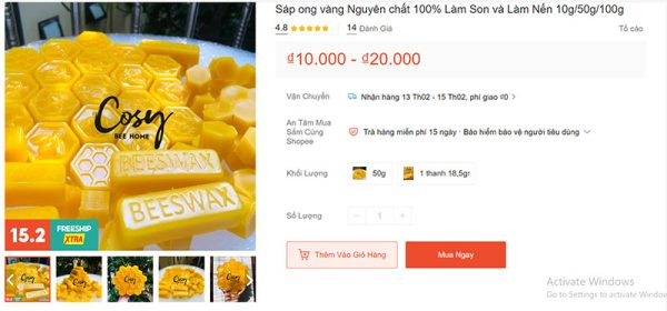 Sáp ong rừng/ ong nuôi mua ở đâu uy tín