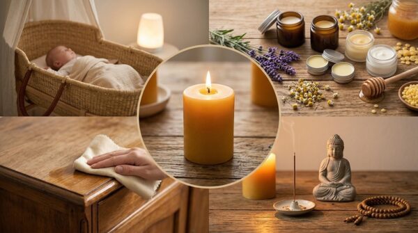 20+ Công dụng tuyệt vời của sáp ong — Từ nến sạch đến làm đẹp, Dưỡng Gỗ & Thờ Cúng